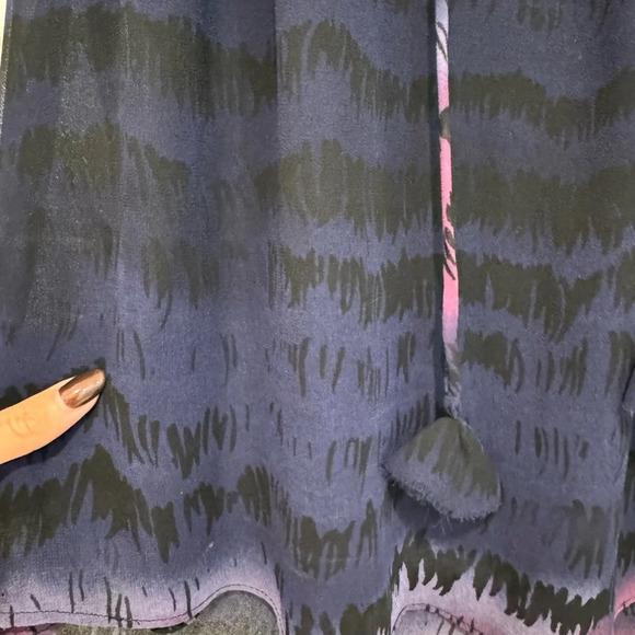 Misa Los Angeles Darcy Top Purple Ombré Ruffle Sleeveless Blouse - Picture 2 of 8